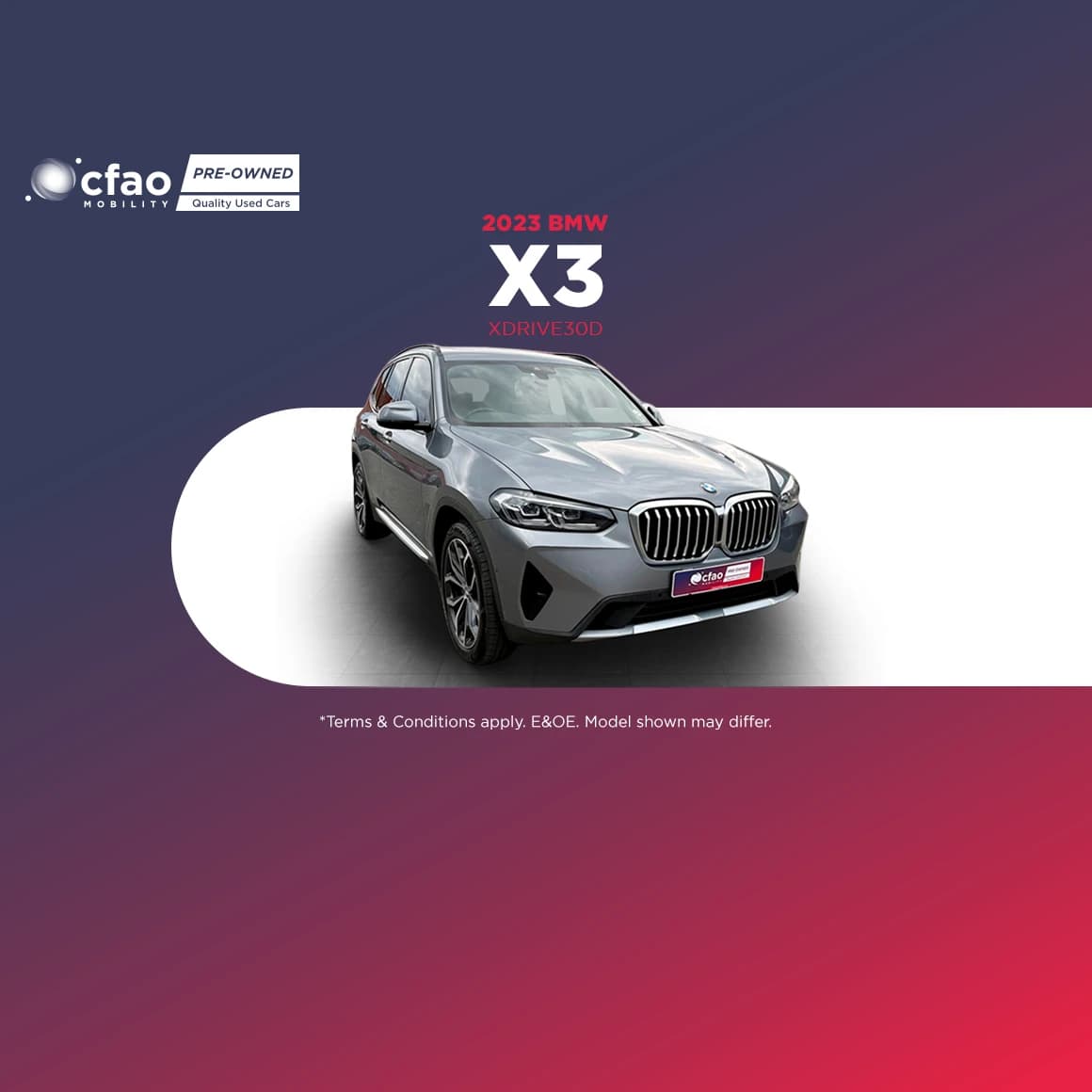 Nissan 2023 BMW X3 XDRIVE30D Now Only R799 900*