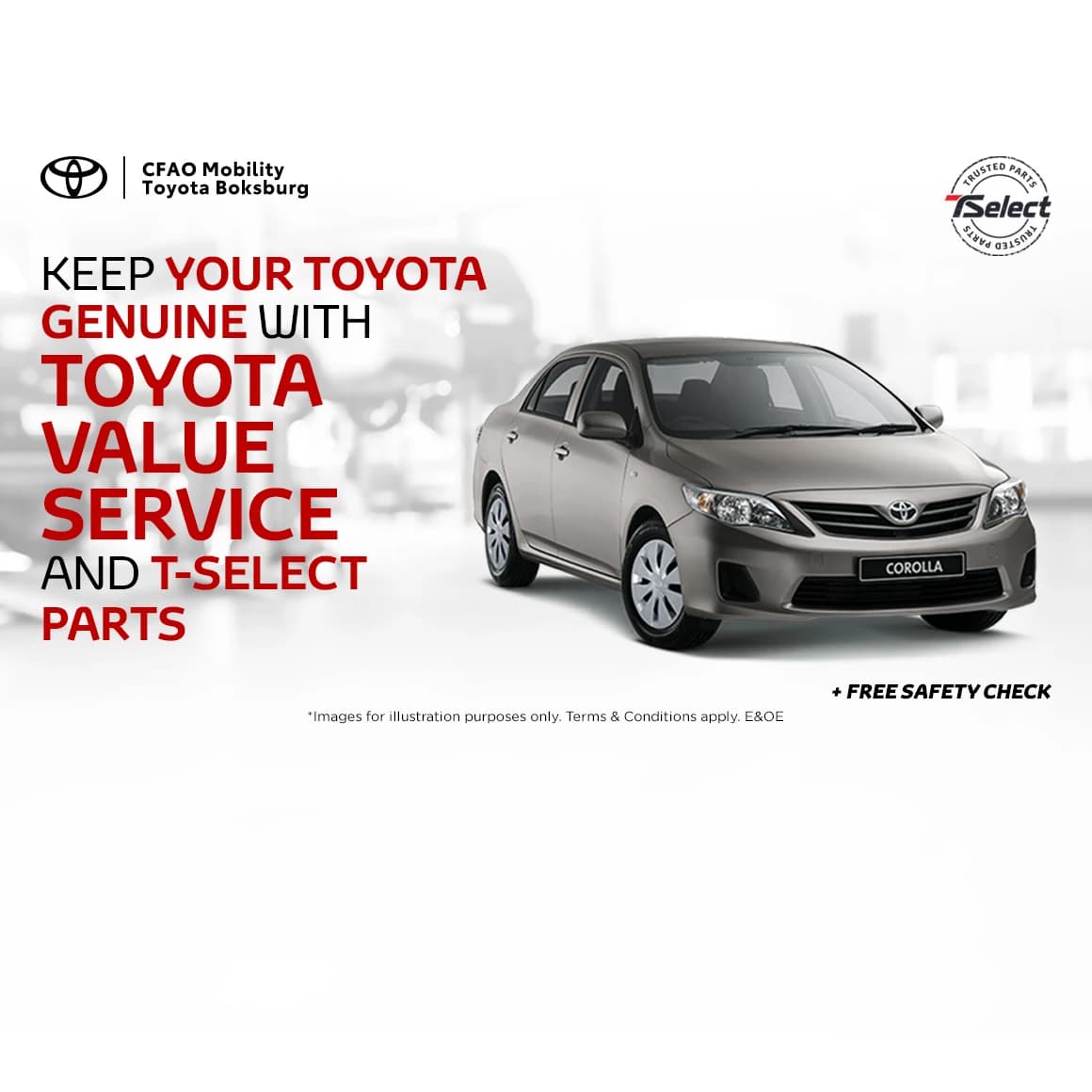 Toyota T-Select Parts