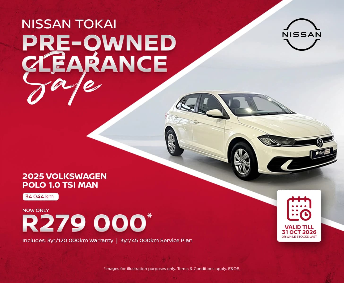 Nissan 2025 Volkswagen Polo 1.0 TSI Man Now Only R279 000*