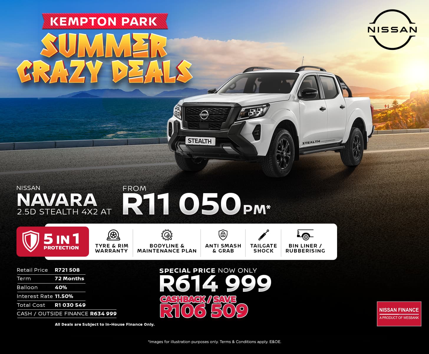 Nissan Navara 2.5D Stealth 4X2 AT
