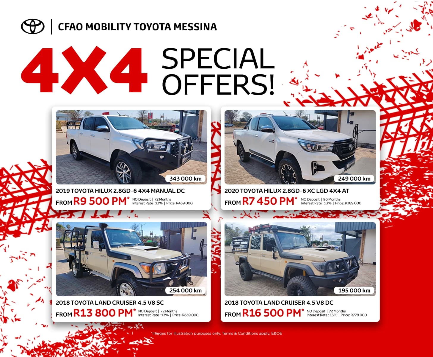 Toyota 4X4 Special Offers!