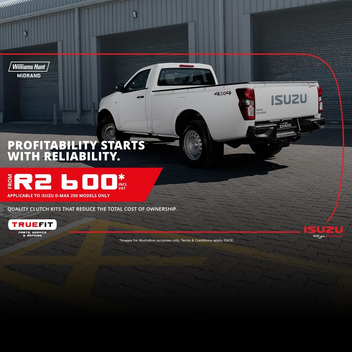 Isuzu Quality Clutch Kits that Reduce the total Cost of Ownership From R2 600*
