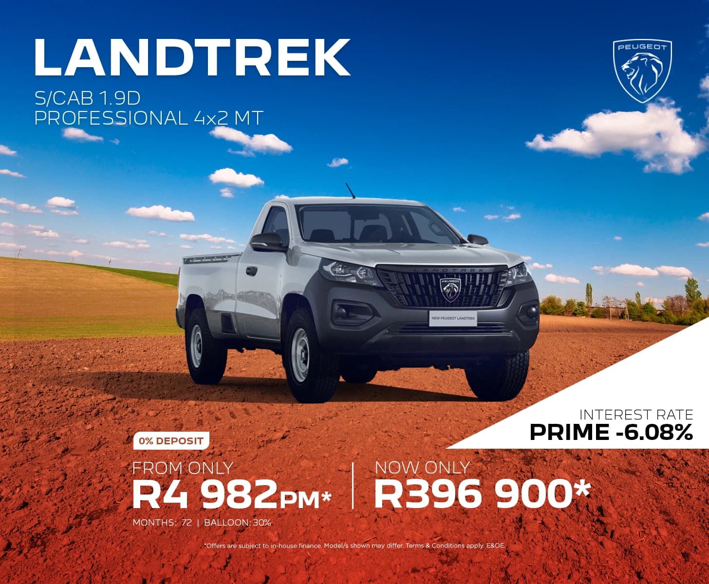 Peugeot Landtrek 1.9TD single cab Professional