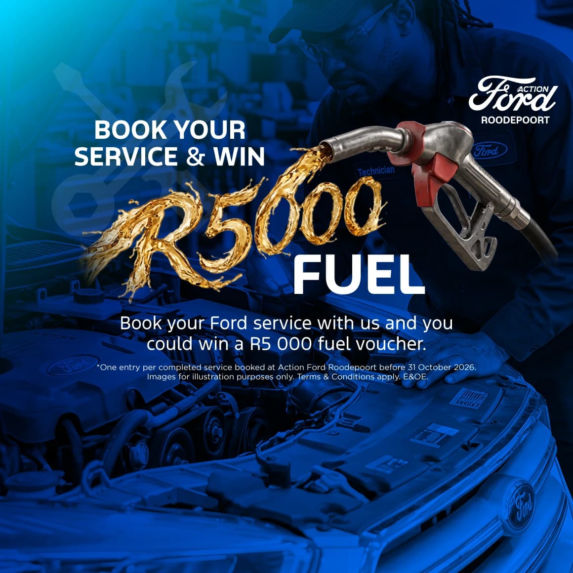 Ford Service your Ford & stand a chance to win a Fuel Voucher