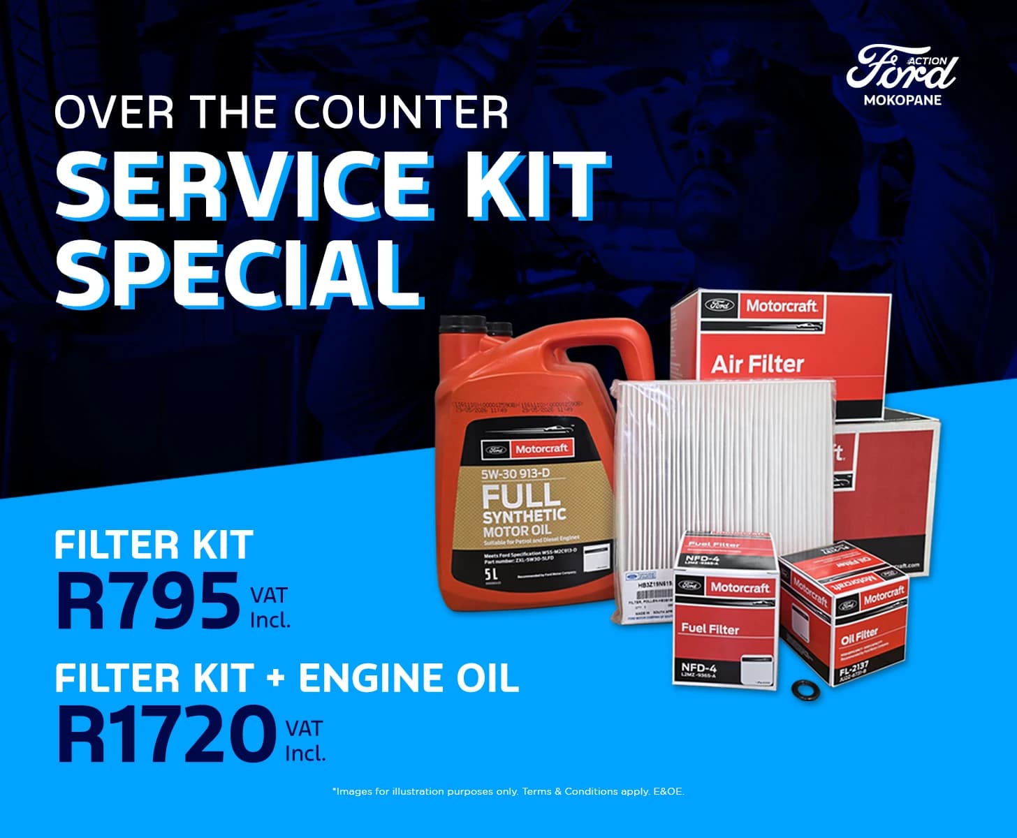 Ford Over The Counter Service Kit Special From R795* Incl VAT