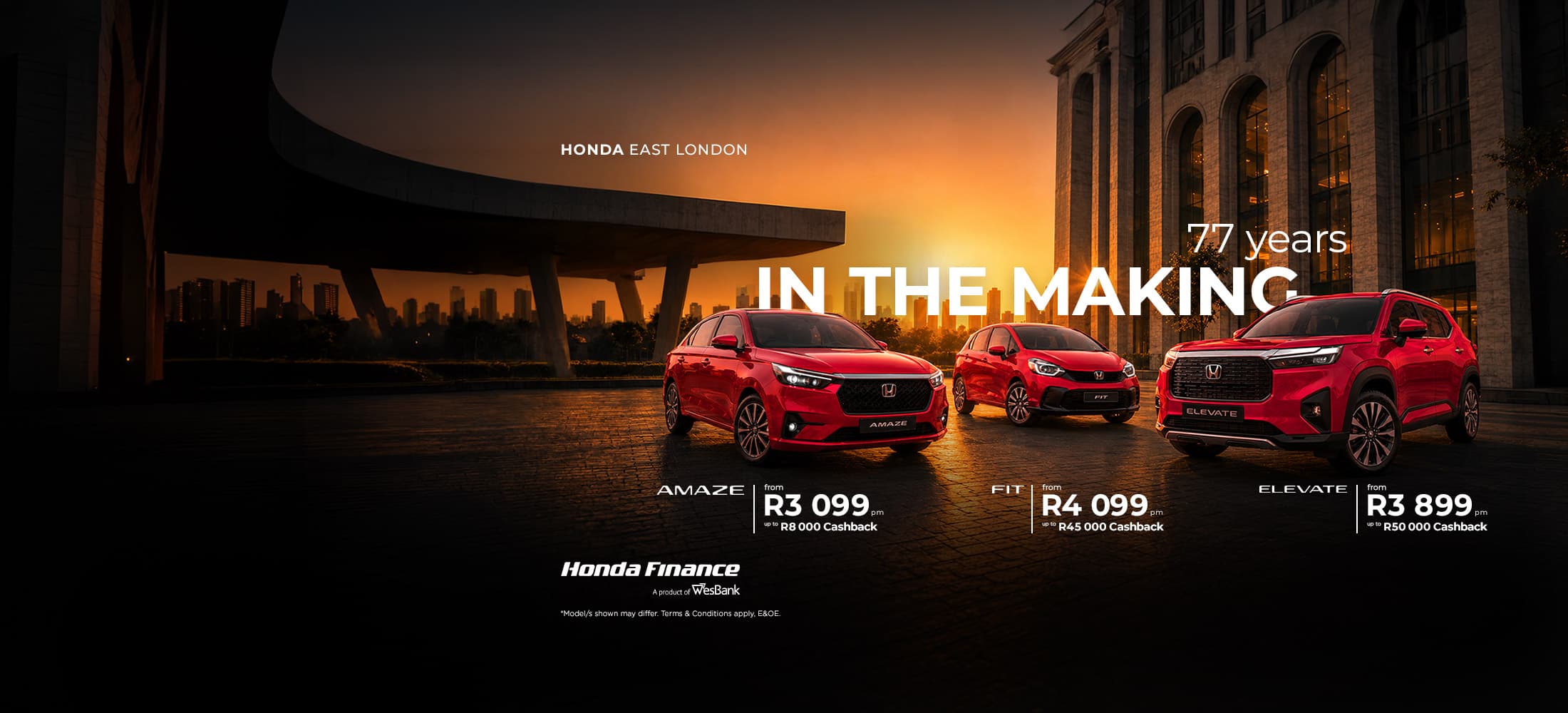 Honda Explore the New Honda Range