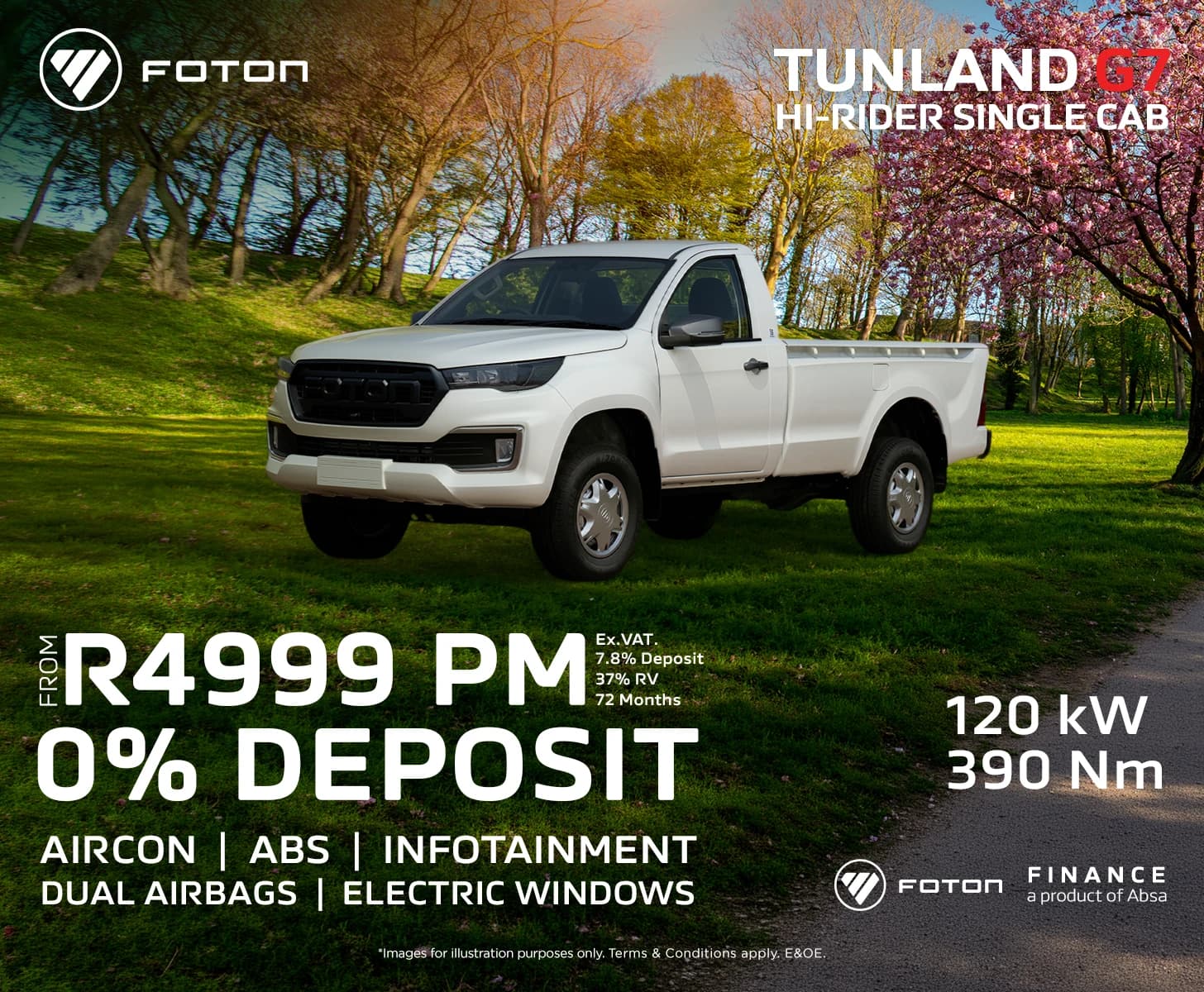 Foton Tunland G7 Hi-Rider Single Cab