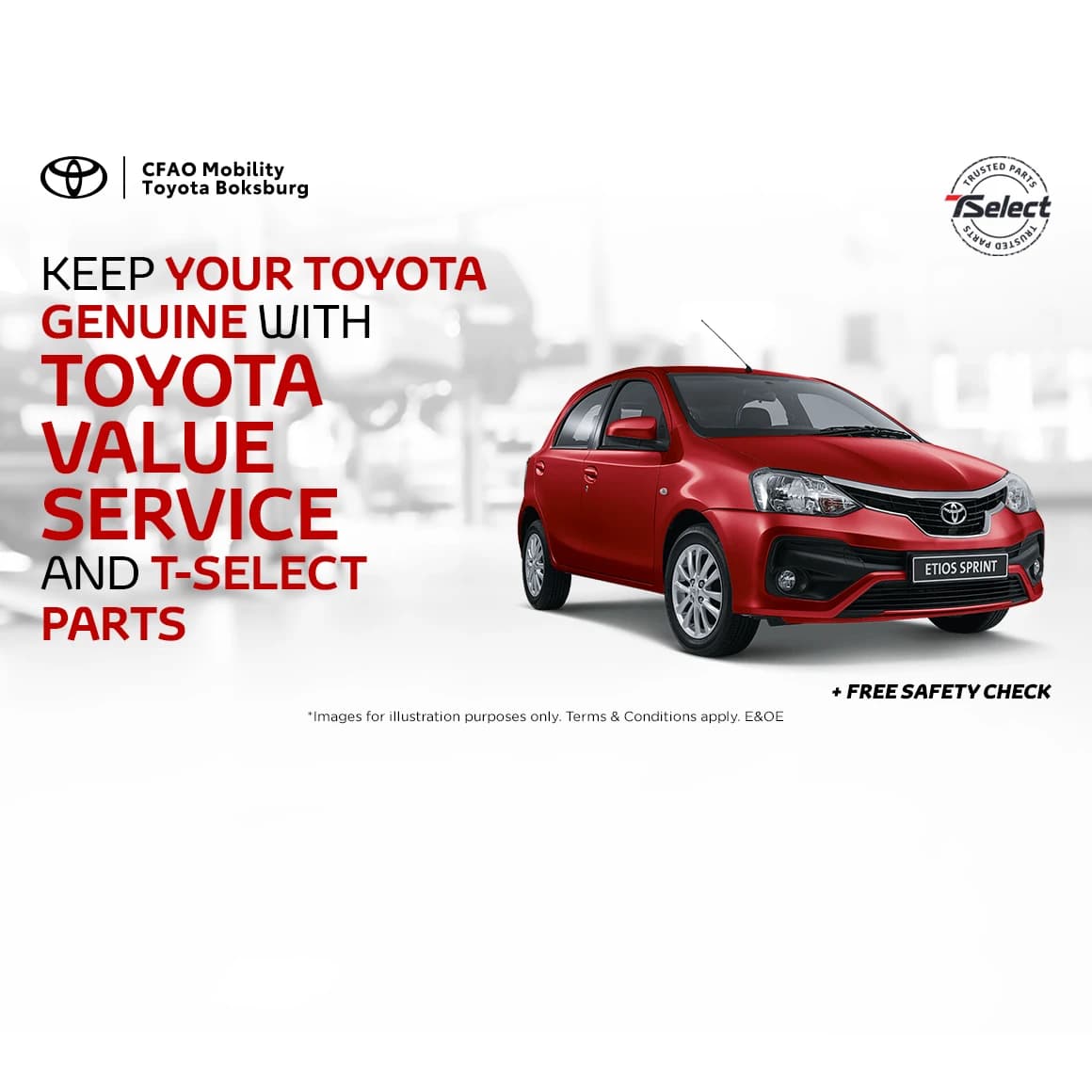 Toyota Etios T-Select Parts
