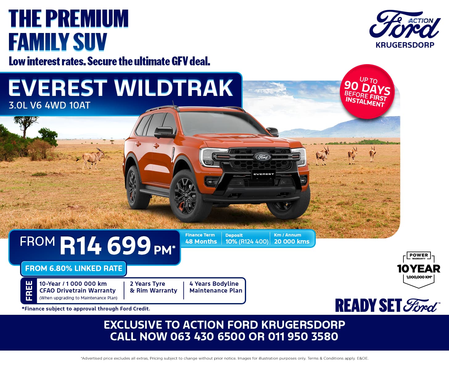 Ford Everest 3.0TD V6 4WD Wildtrak
