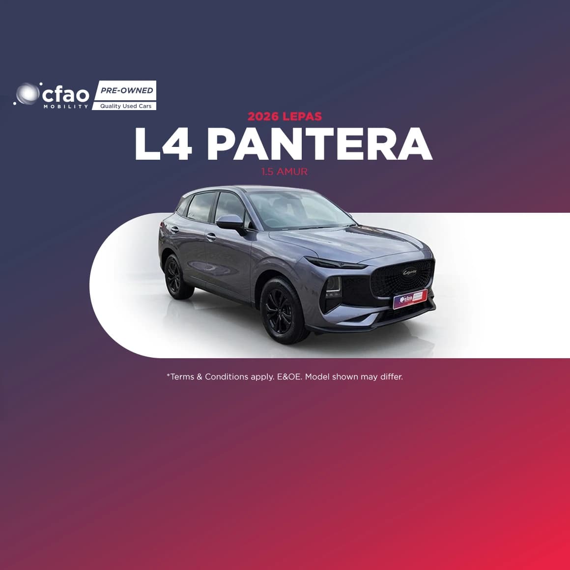 Nissan 2026 Lepas L4 Pantera 1.5 AMUR Now Only R259 900*