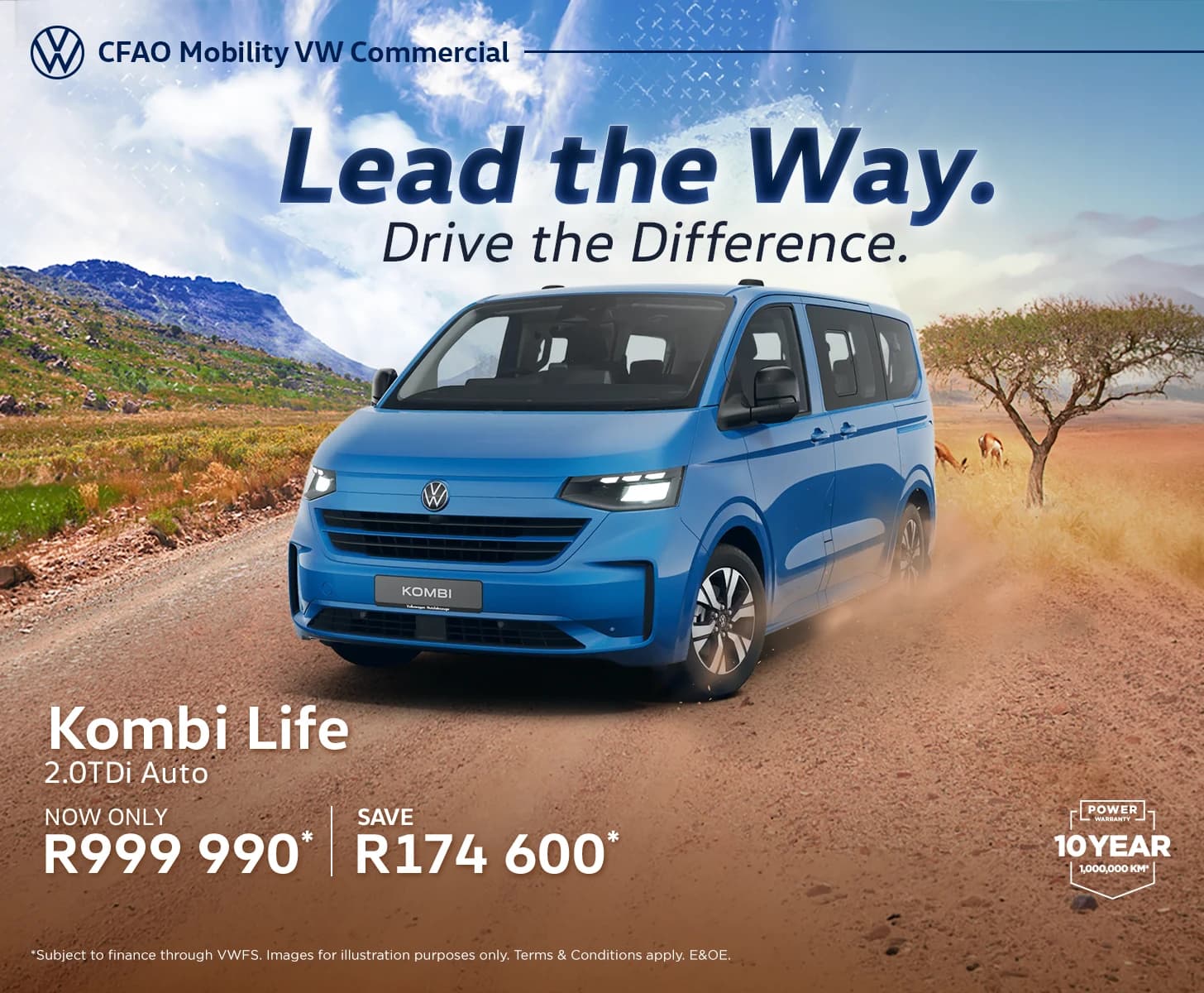 VW Commercial Vehicles VW Commercial Kombi Life 2.0TDi Auto From R999 990*