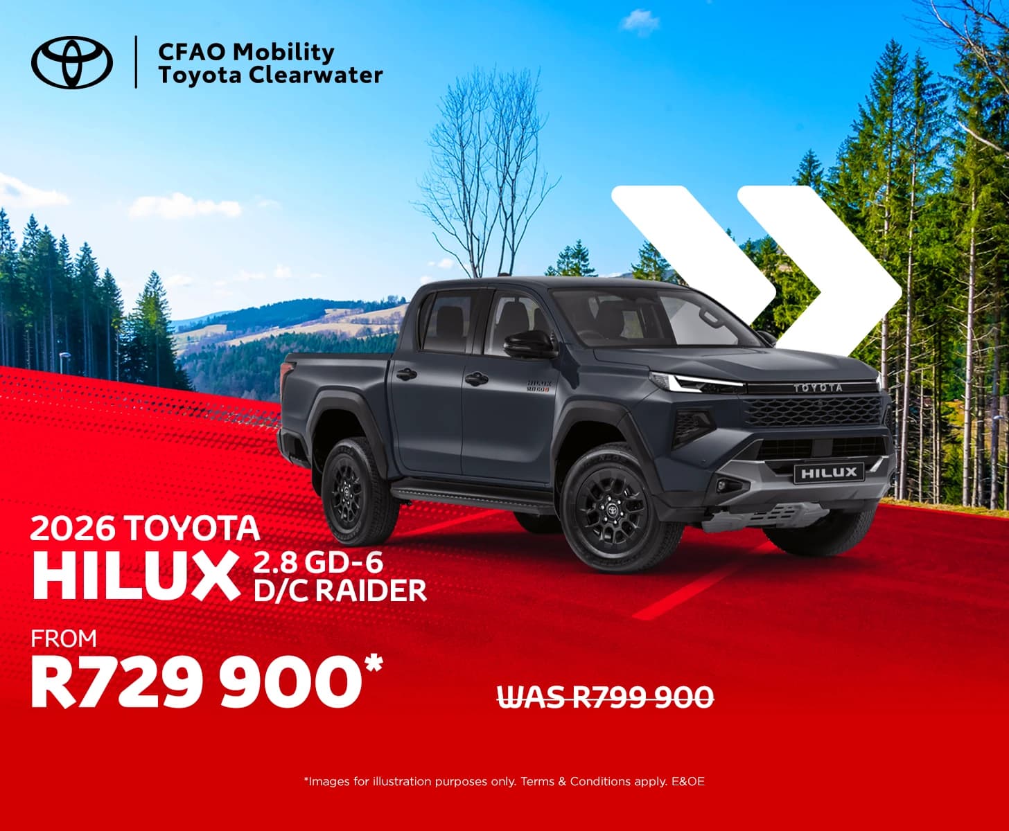 Toyota 2026 Toyota Hilux 2.8 GD-6 D/C Raider