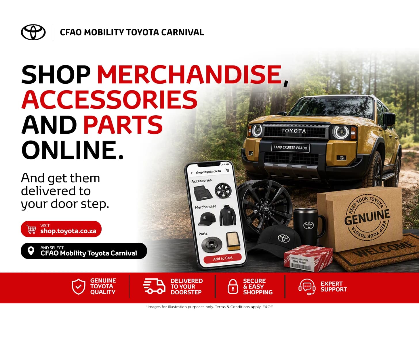 Toyota Shop Merchandise, Accessories and Parts online