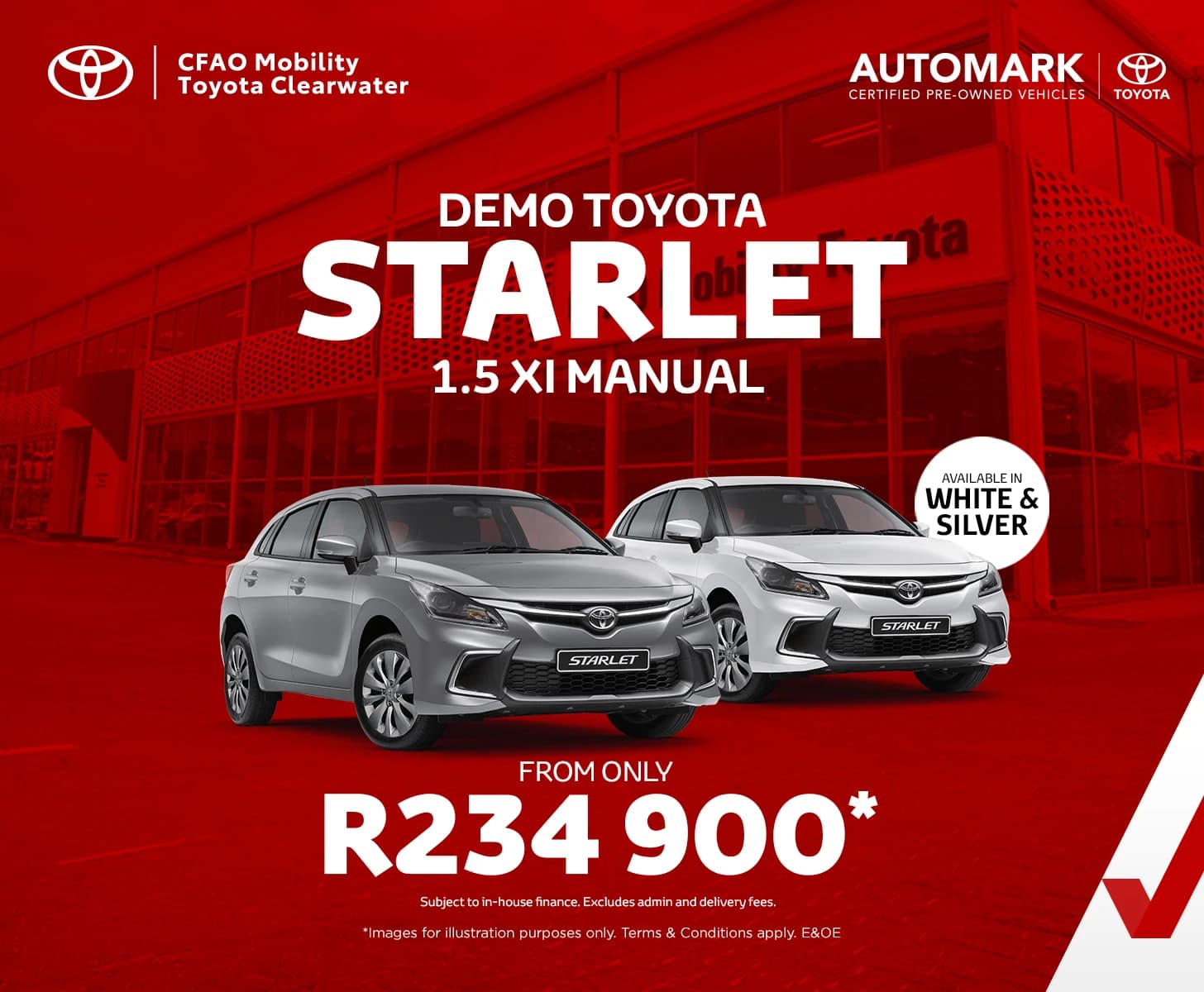 Toyota Starlet 1.5 XI Manual From Only R234 900*