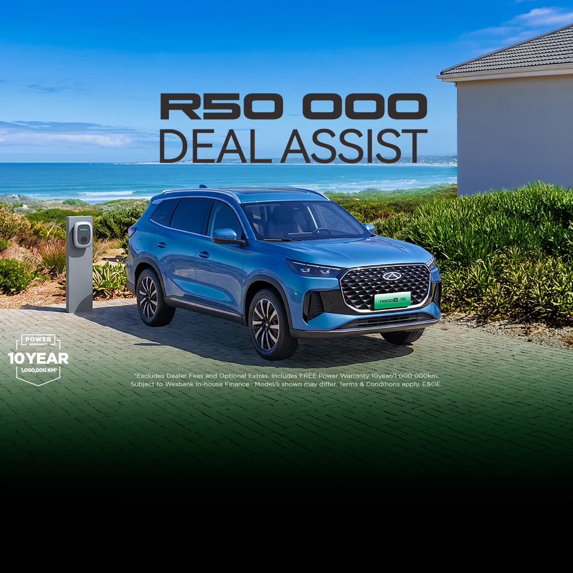 Chery Purchase any Chery and get a R50 000 Deal-Assist