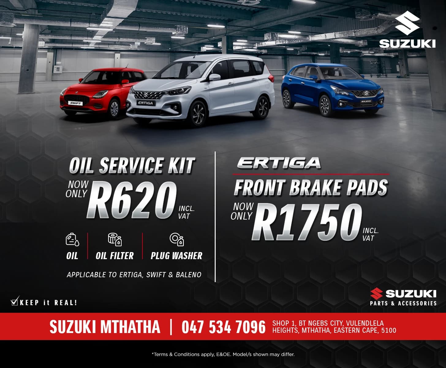 Suzuki Parts Special at Suzuki Mthatha